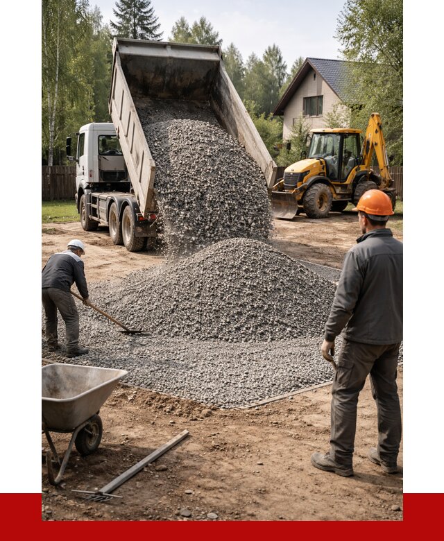 Отсыпка участка щебнем в Благовещенске от 6602 р. ПРОНЕРУДБгн